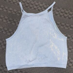 Light blue tie dye racer tank size small/ medium athletic